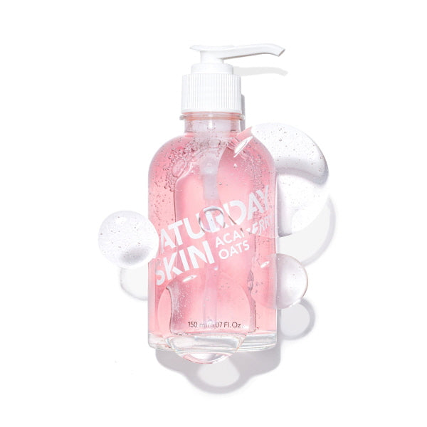 Pink bottle with pump dispenser labeled 'All Good Skin' on a white background