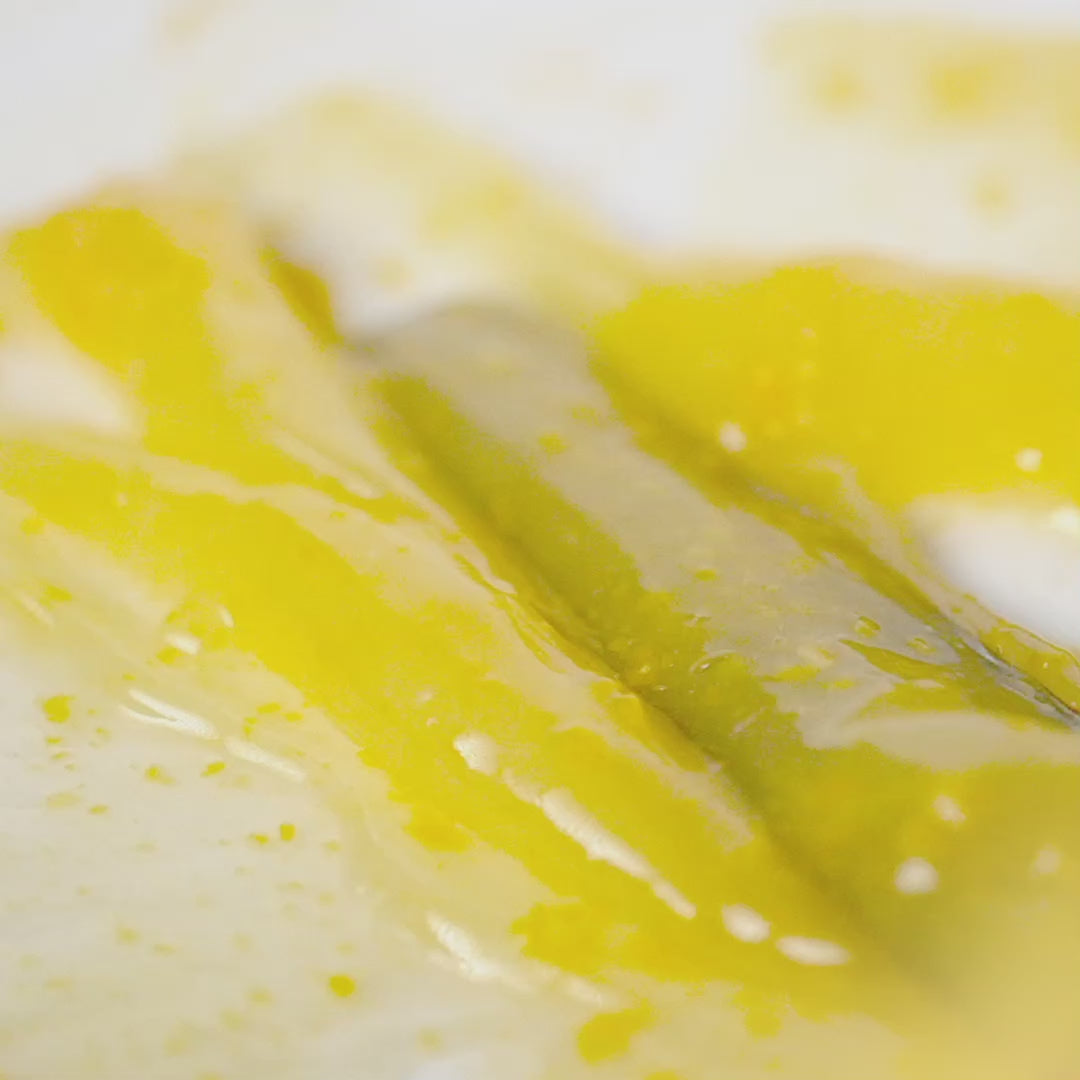 close up video of the texture of Saturday Skin Yuzu Vitamin C Sleep Mask