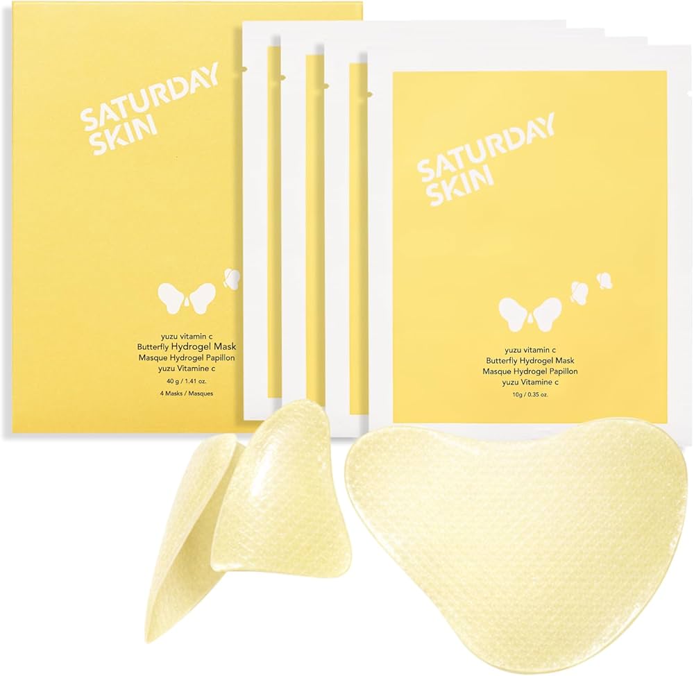 Saturday Skin Yuzu Vitamin C Butterfly Hydrogel Mask (4 Pack)